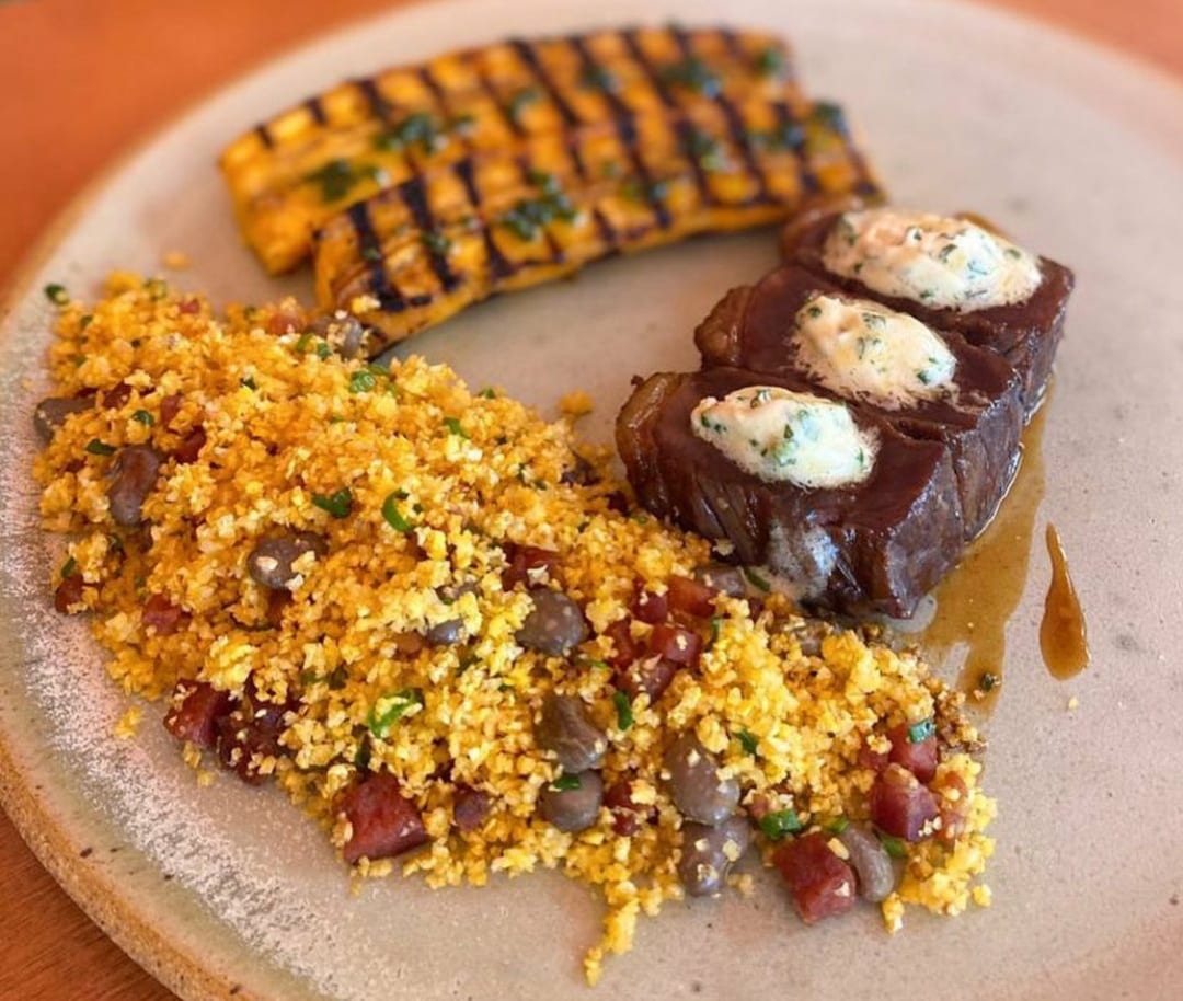 Um dos pratos do delivery do Restaurante Juá, em Goiânia