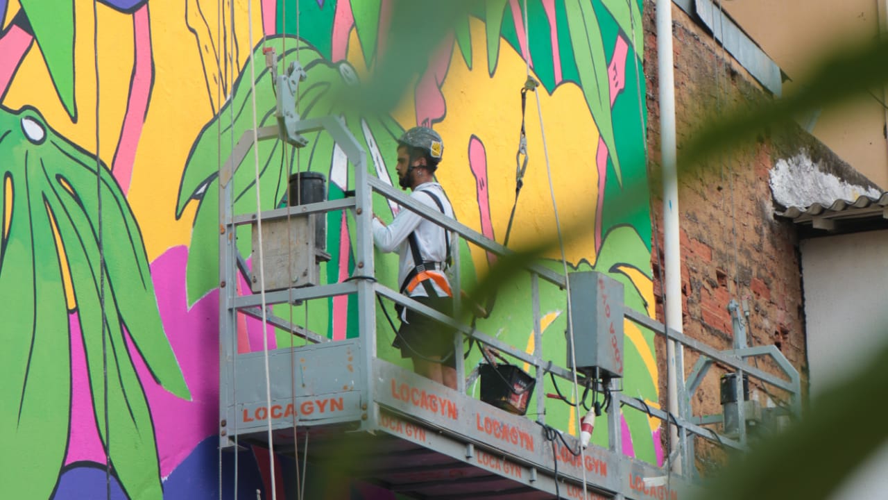 Série Artistas na Vila, da Secult Goiás, entrevista artista Wes Gama, autor de alguns murais no Centro de Goiânia