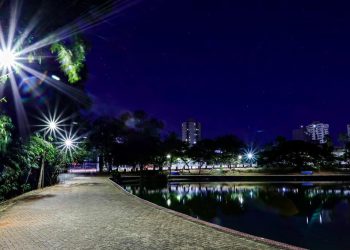 Bosque dos Buritis ganha nova iluminação