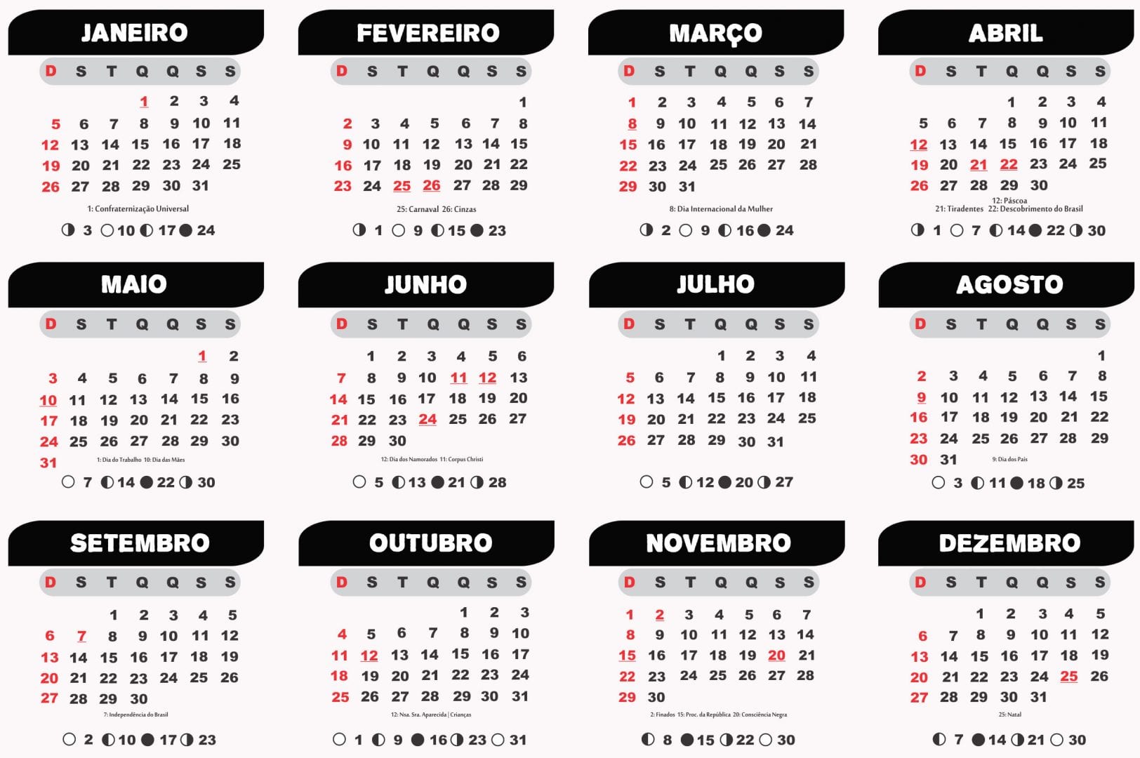 feriados 2020 Goiânia