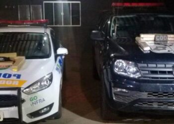 Passageiro de ônibus é preso com 18 quilos de maconha em Chapadão do Céu