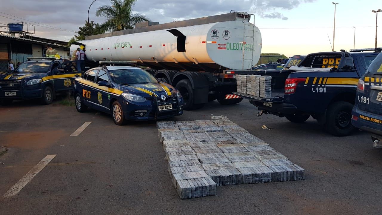 PRF apreende mais de uma tonelada de cocaína, em Cristalina