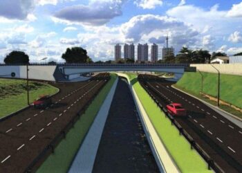 Trânsito na Marginal Botafogo é alterado devido obras na Av. Leste-Oeste, em Goiânia