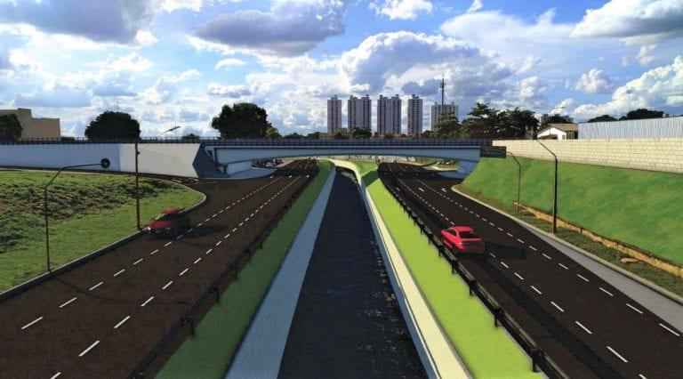 Trânsito na Marginal Botafogo é alterado devido obras na Av. Leste-Oeste, em Goiânia