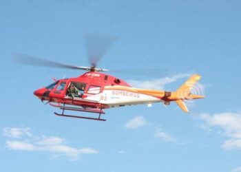 Acidente de trânsito deixa motociclista ferido, em Goiânia
