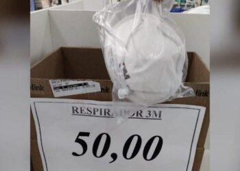 Loja é flagrada vendendo máscaras de R$ 7,50 por R$ 50, em Goiânia