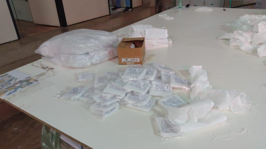 PC apreende 3.375 máscaras descartáveis impróprias, em Aparecida de Goiânia