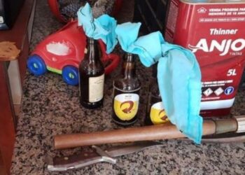 Pai é preso por trancar filhos e mulher e ameaçar incendiar casa, em Rio Verde