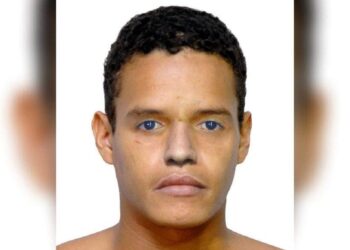 PC divulga retrato falado de suspeito de roubar TV e matar mulher, em Goiânia