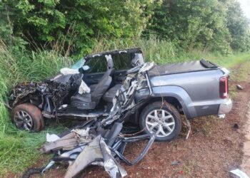 Engenheiro agrônomo morre após bater contra caminhões na BR-153, em Goiatuba