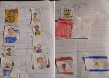Menino que desenhou próprio álbum da Copa do Mundo se emociona ao receber livro oficial