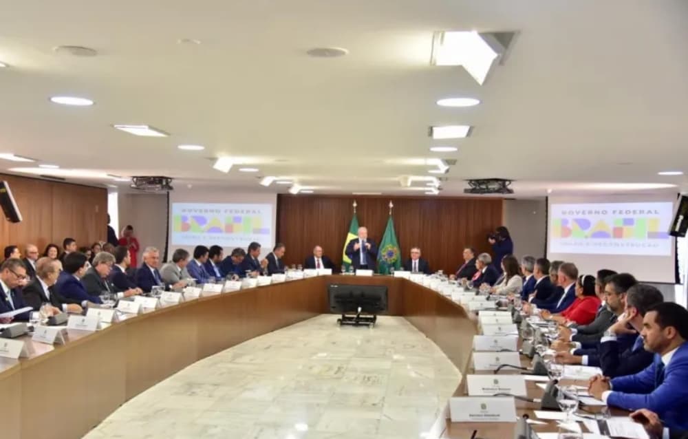 Em reunião com Caiado e outros governadores, Lula fala sobre perdas com ICMS