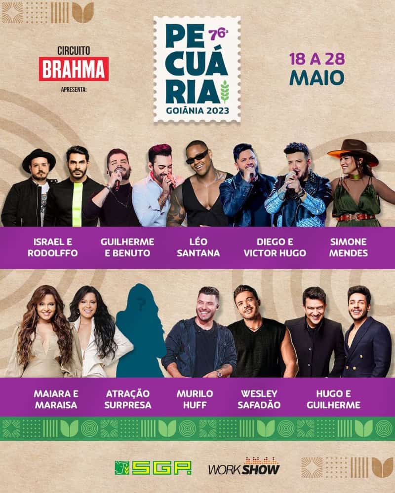 atrações musicais da pecuária 
