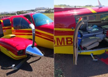 Avião do Corpo de Bombeiros sofre incidente durante pouso em Rio Verde