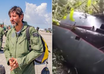 Vídeo: Piloto goiano é resgatado com vida após queda de helicóptero na selva amazônica