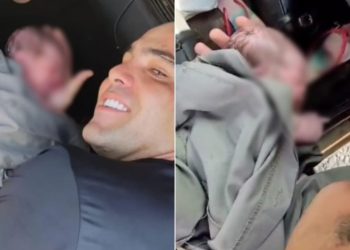 Mulher que não sabia de gravidez dá à luz em carro com ajuda da PMGO