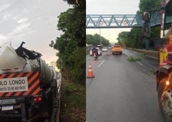 Empresa é multada em R$ 140 mil após vazamento de óleo na BR-153, em Goiânia