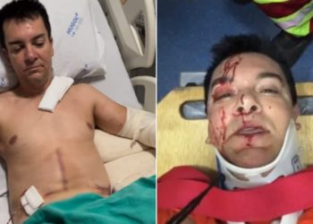 Emocionado, Regis Danese posta vídeo em hospital após acidente: "Nasci de novo"