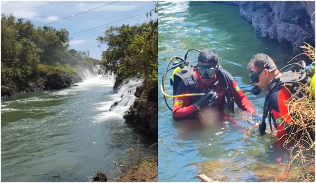 Jovem desapareceu após pular de cachoeira