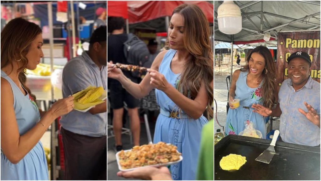 Patrícia Poeta na Feira da Lua, em Goiânia