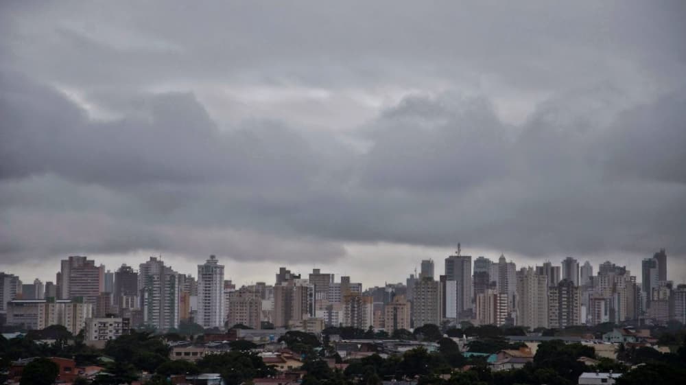Céu nublado em Goiânia