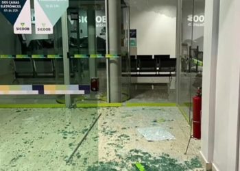 Bandidos explodem agência bancária e furtam cofre no interior do Tocantins