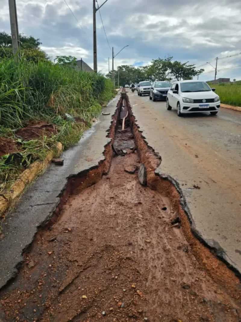 Erosão após chuvas