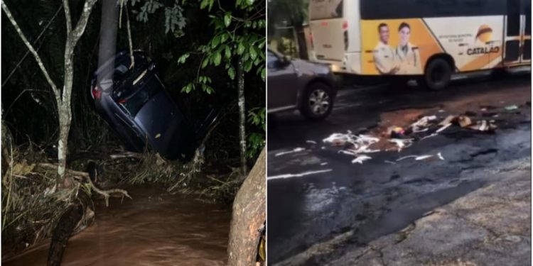 Fortes chuvas causam estragos e alagamentos em Goiânia e Região Metropolitana