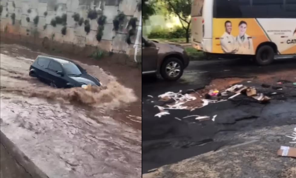 fortes chuvas em Goiânia