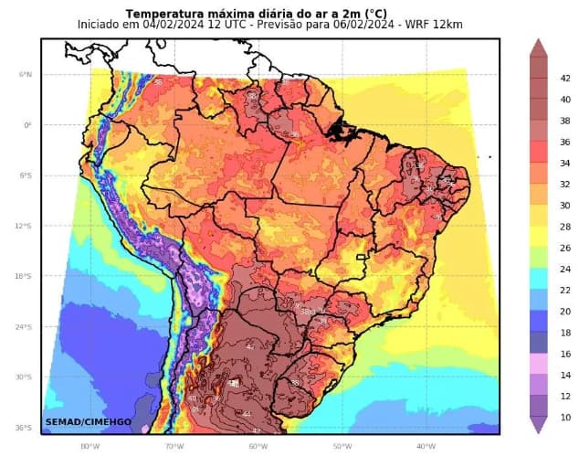 tempo em Goiás