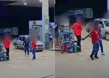 Vídeo: PM é filmado ao dar soco em frentista em posto de combustíveis, em Turvânia
