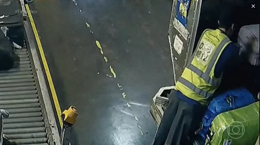 troca de malas em aeroporto