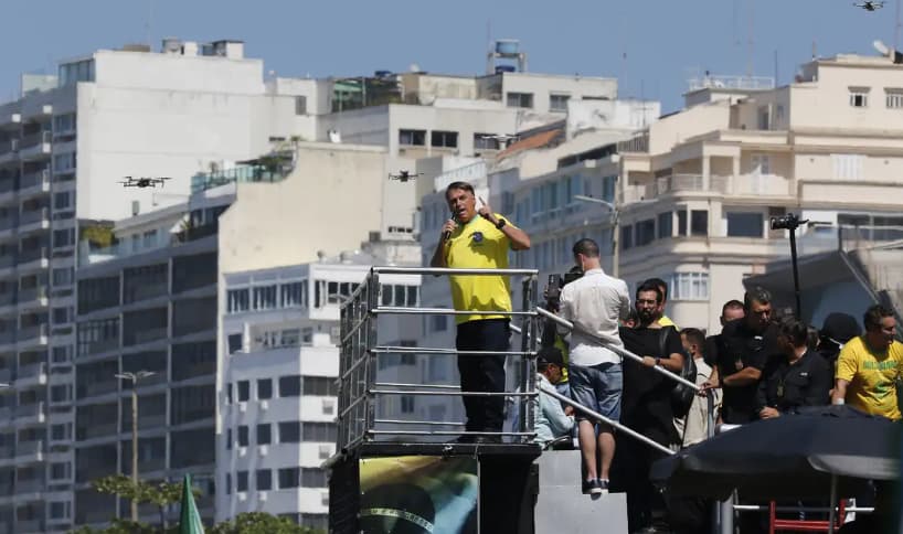 Ato de Bolsonaro no Rio de Janeiro