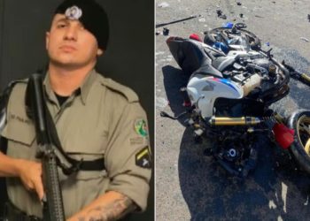 PM morre após sofrer acidente enquanto ia para o trabalho, em Goiânia; vídeo
