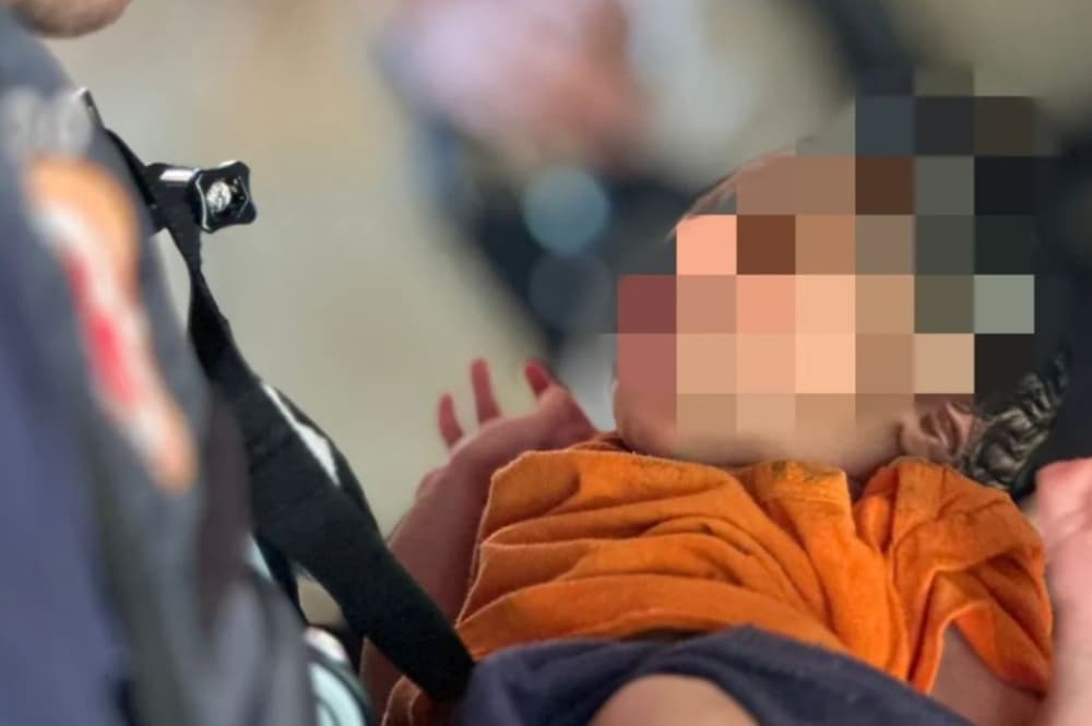Bebê abandonada em caixa em Senador Canedo