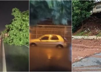Chuva em Goiânia causa, estragos, alagamentos e deslizamentos de terra