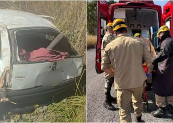 Acidente entre carreta e carro mata mulher e deixa 3 idosos feridos na GO-210