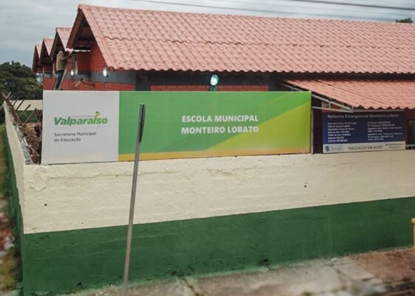 Escola Municipal Monteiro Lobato, em Valparaíso de Goiás