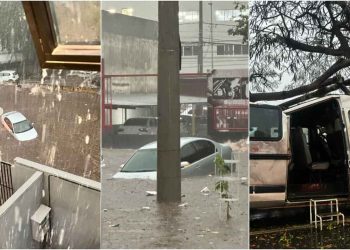 Temporal em Goiânia causa morte, alagamentos, desabamentos e outros estragos