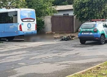 Casal em moto morre após acidente com ônibus em Aparecida de Goiânia