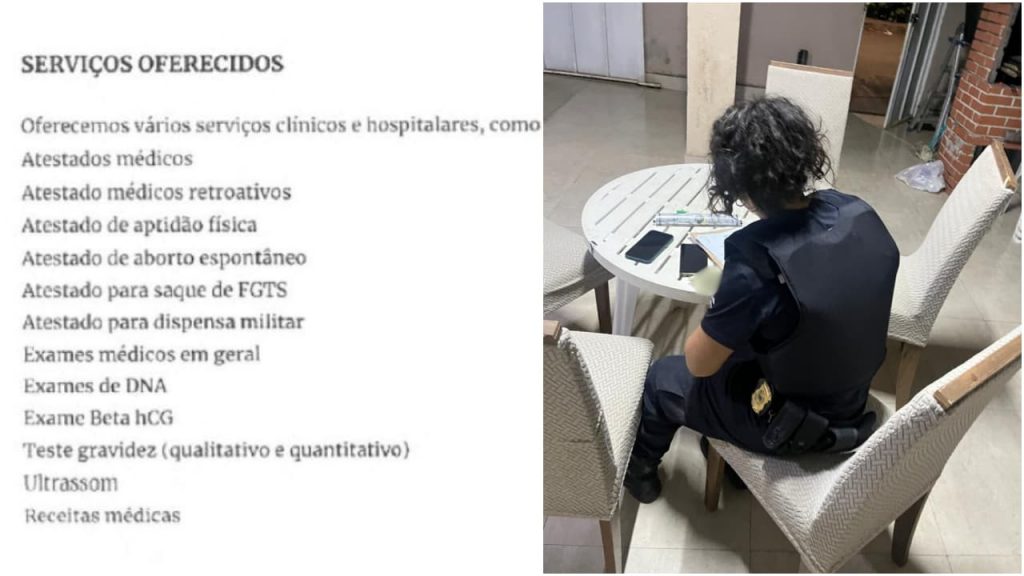 Venda de documentos médicos falsificados