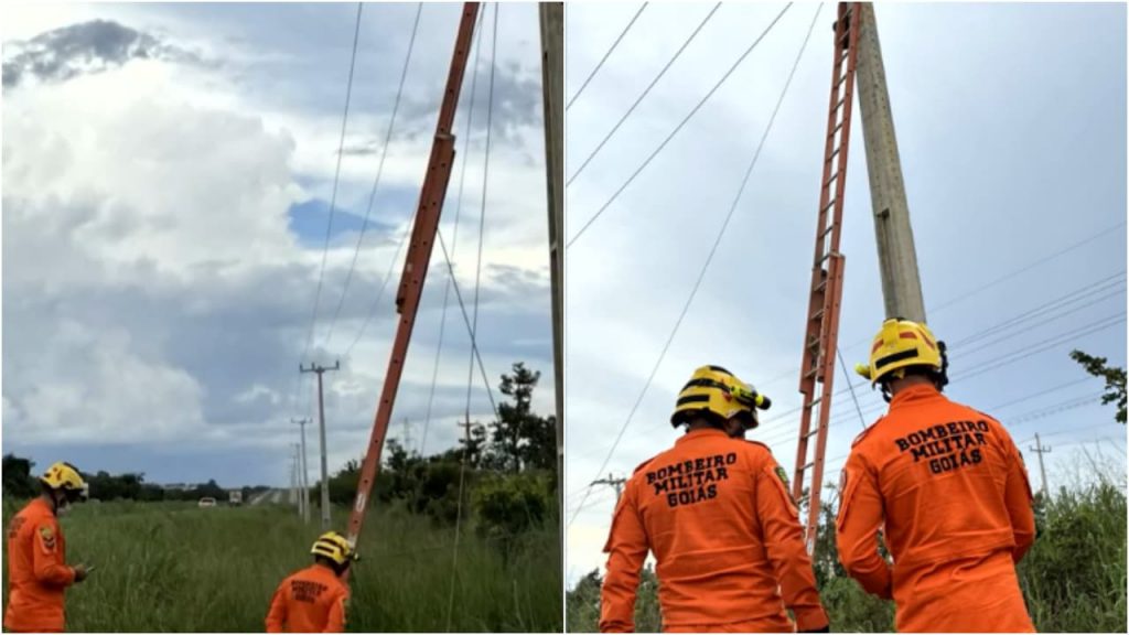 trabalhador sofre choque elétrico