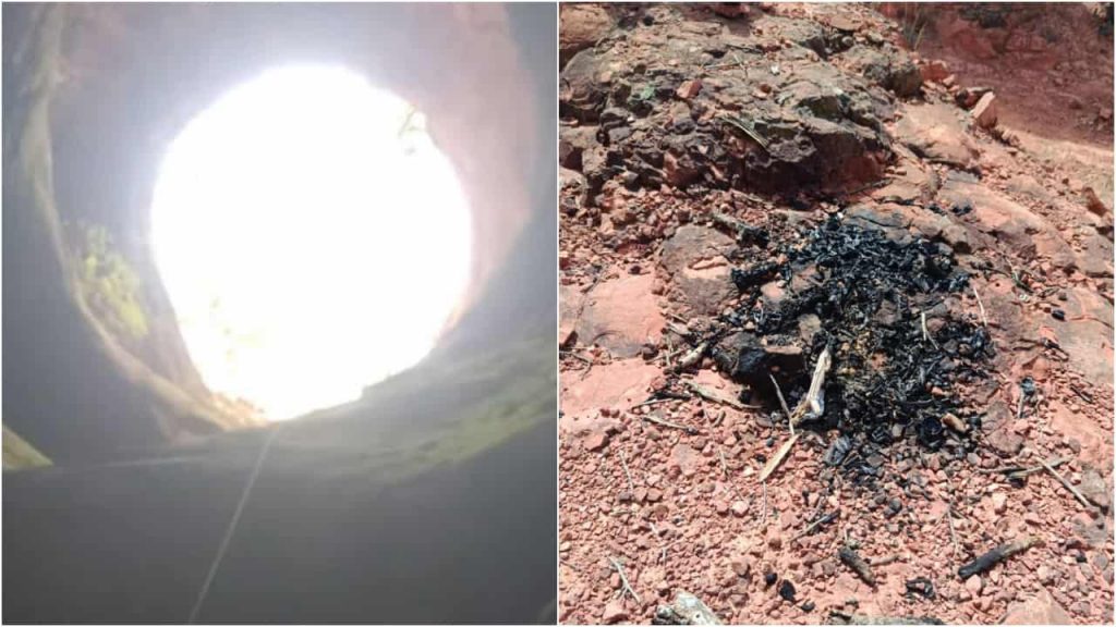 Jovens presos em gruta