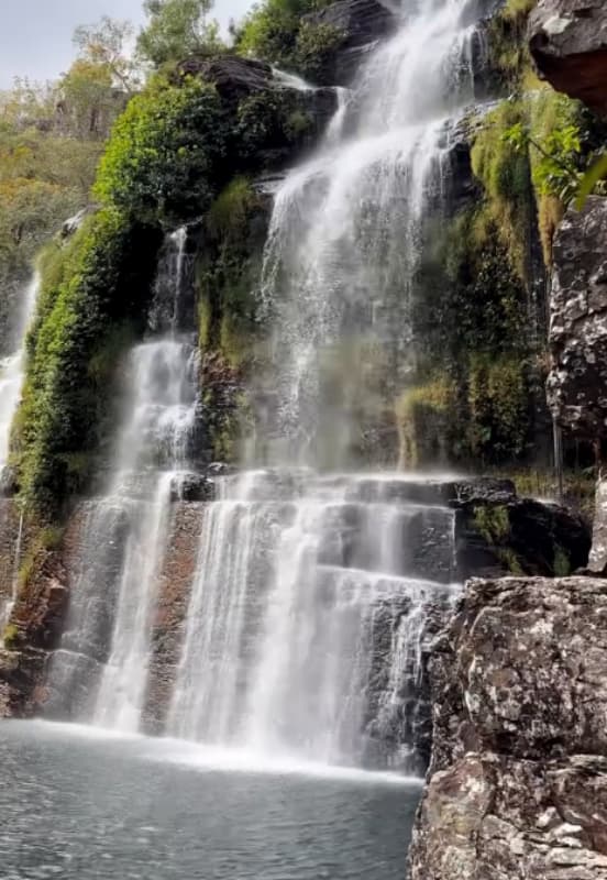 Cachoeira na Fazenda São Bento.