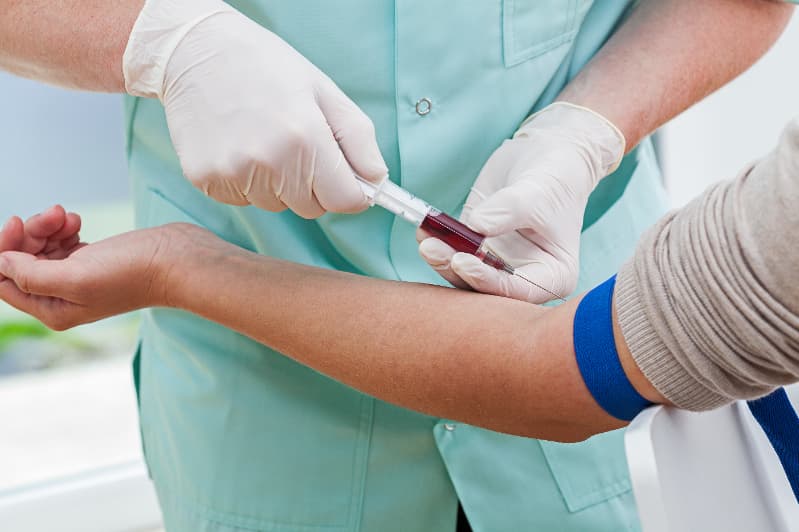 Exames de sangue