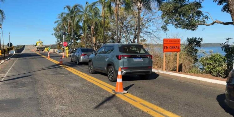 Recuperação da ponte Quinca Mariano altera tráfego na GO-139; veja desvios