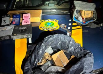 Dois são presos após tentarem furtar mercadorias de caminhão dos Correios na BR-153