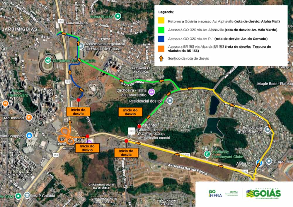 Obras na GO-020