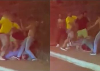 Homem é agredido por grupo de pessoas em Rio Verde no dia da eleição; vídeo
