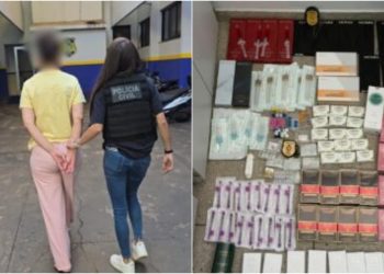 Mulher é presa suspeita de vender medicamentos irregulares para procedimentos estéticos em Goiânia